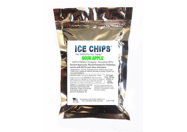 ICE CHIPS® Sour Apple Xylitol Candy